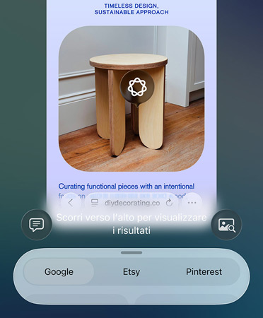 Funzione intelligenza visiva in uso