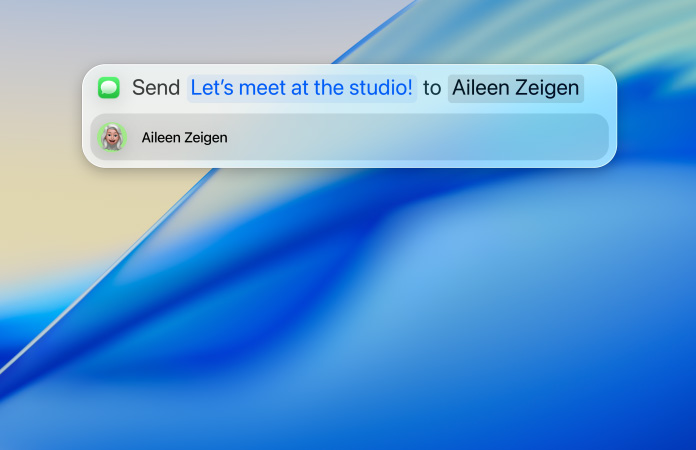 Examples using Spotlight to send messages
