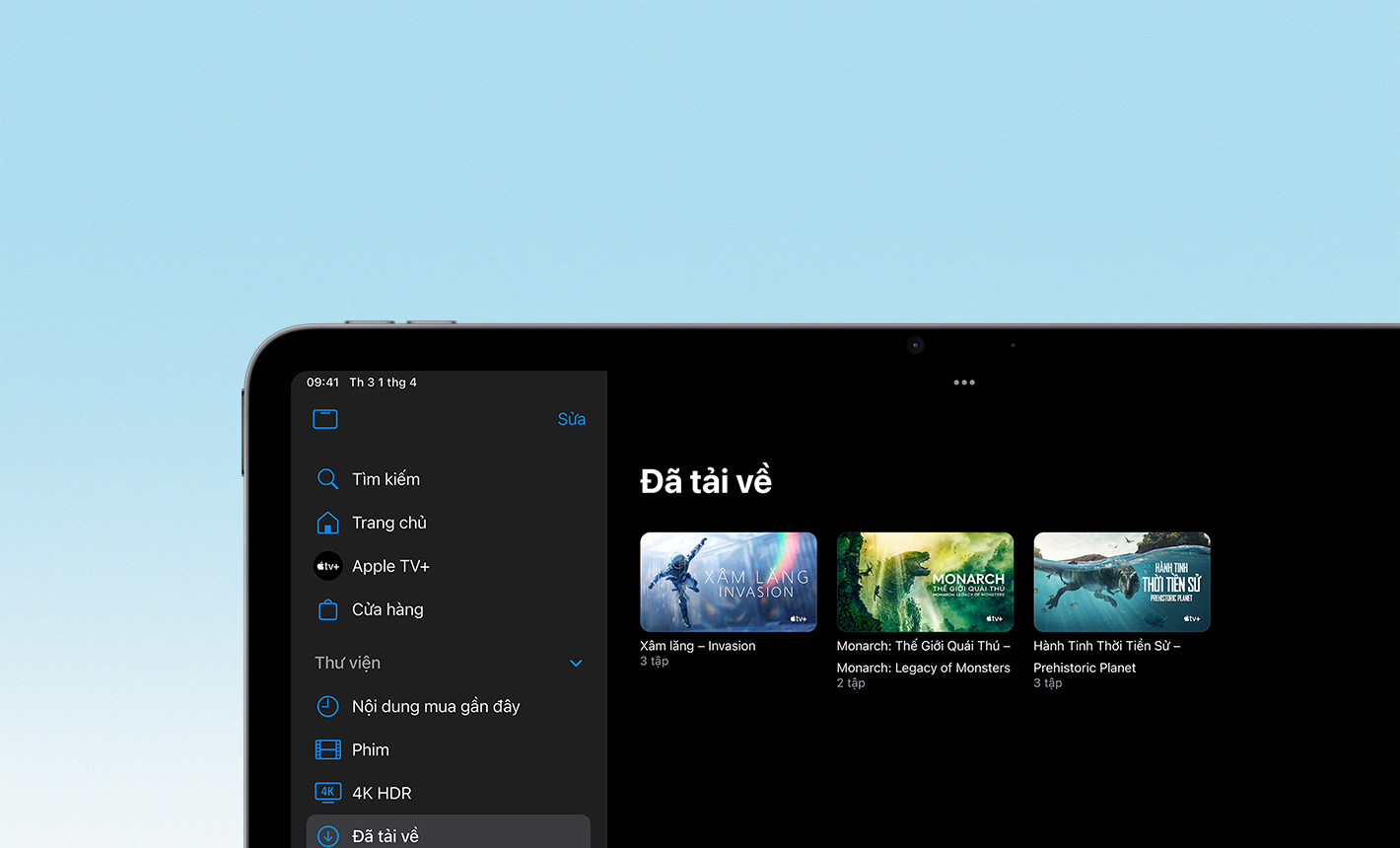 Phim và chương trình đã được tải xuống